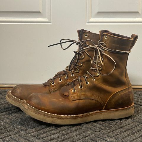 Nicks Traveler in Horween Orange Predator