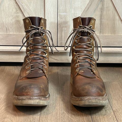 Nicks Traveler in Horween Orange Predator