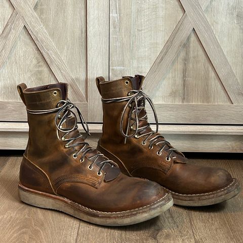 Nicks Traveler in Horween Orange Predator