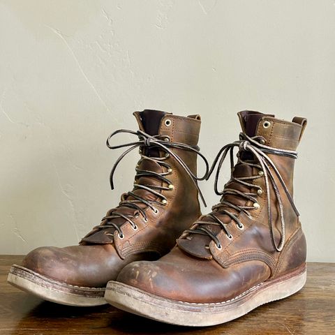 Nicks Traveler in Horween Orange Predator