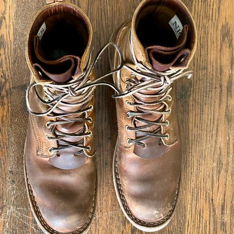 Nicks Traveler in Horween Orange Predator