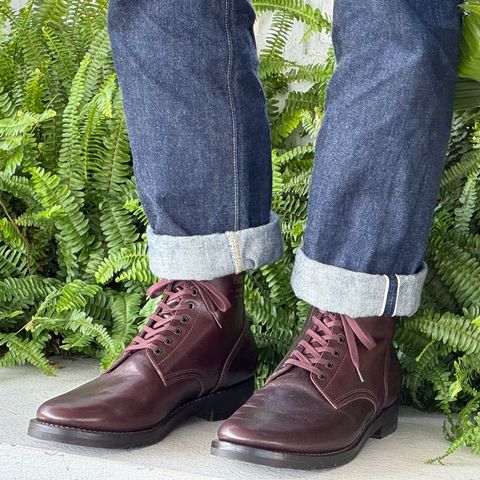 Addict Boots AB-06 Service Boots in Brown Horsehide