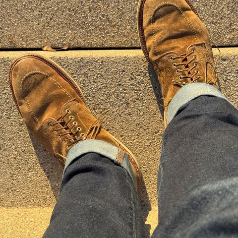 Alden Indy Boot in Snuff Suede