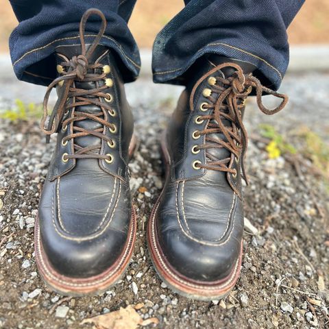 Search result thumbnail of Grant Stone Brass Boot in Horween Black Chromexcel