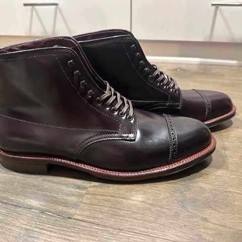 View photo of Alden Alden X Brogue Jumper boot in Horween Color 8 Shell Cordovan
