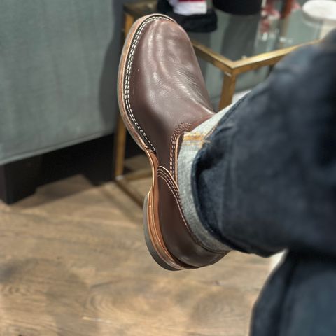 View photo of Wesco Mister Lou in Horween Brown Chromexcel