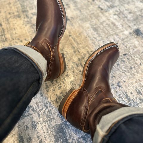 View photo of Wesco Mister Lou in Horween Brown Chromexcel