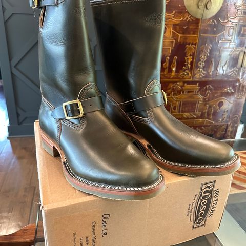 Wesco X The Shop Vancouver Mister Lou in Horween Olive Chromexcel