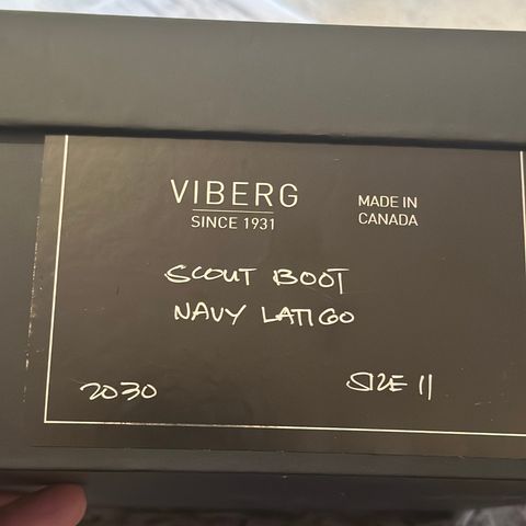 View photo of Viberg Scout Boot in Horween Navy Latigo Rough Out