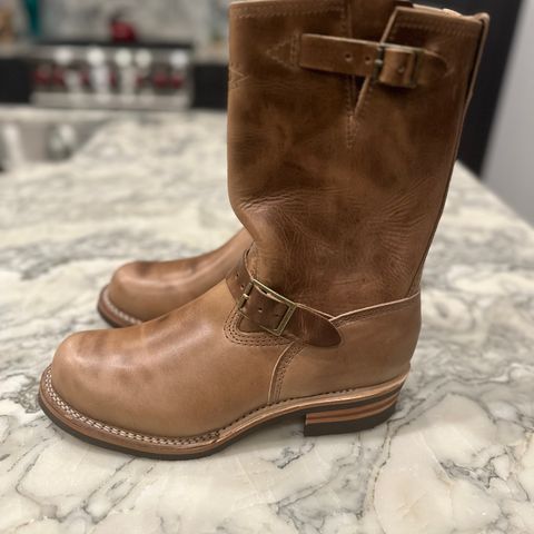 View photo of Wesco Ship John X Boss in Horween Natural Chromexcel