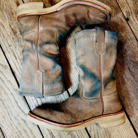 Rios of Mercedes x The Black Bear Brand The Wild West Roughrider in Horween Marine Field Roughout