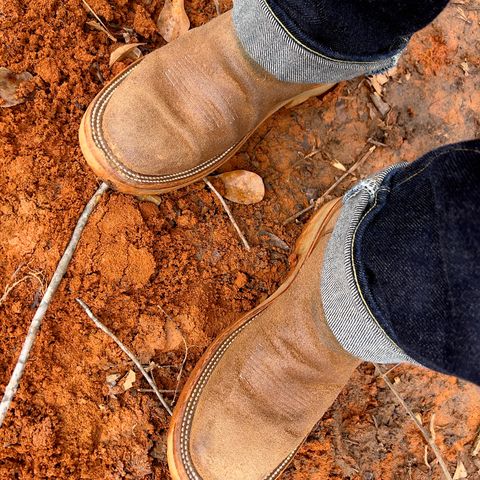 Rios of Mercedes x The Black Bear Brand The Wild West Roughrider in Horween Marine Field Roughout