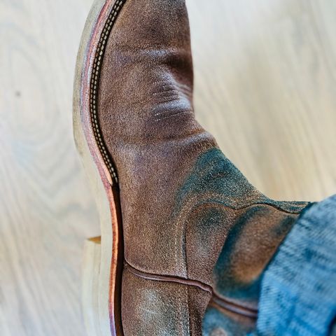 Rios of Mercedes x The Black Bear Brand The Wild West Roughrider in Horween Marine Field Roughout