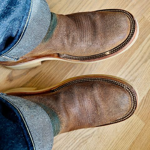 Rios of Mercedes x The Black Bear Brand The Wild West Roughrider in Horween Marine Field Roughout