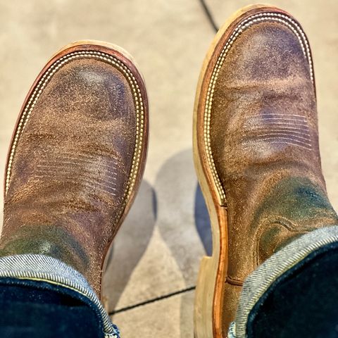 Rios of Mercedes x The Black Bear Brand The Wild West Roughrider in Horween Marine Field Roughout
