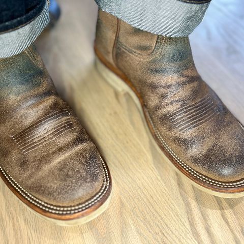 Rios of Mercedes x The Black Bear Brand The Wild West Roughrider in Horween Marine Field Roughout