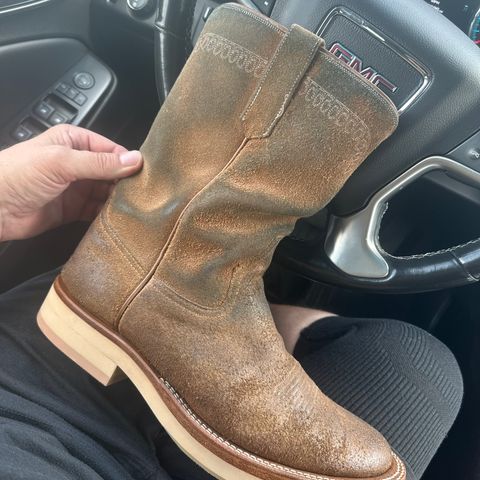 Rios of Mercedes x The Black Bear Brand The Wild West Roughrider in Horween Marine Field Roughout