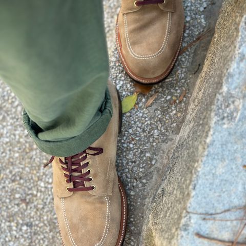 View photo of Alden Indy Boot in Tan Suede