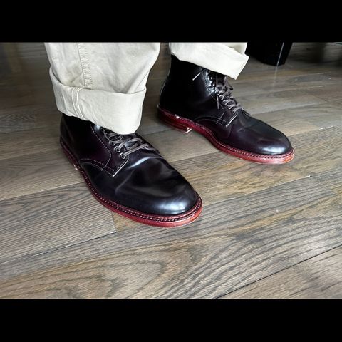 Alden x Leffot Villager Boot in Horween Color 8 Shell Cordovan