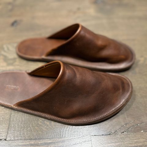 Search result thumbnail of Viberg Slide in C.F. Stead Caramel Regency Calf