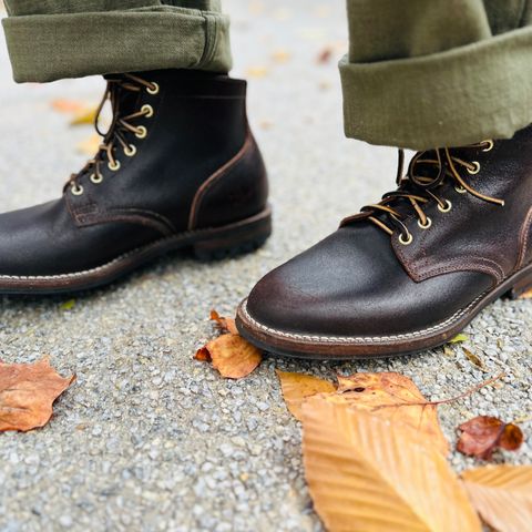 Search result thumbnail of Viberg Service Boot in Horween Brown Waxed Flesh