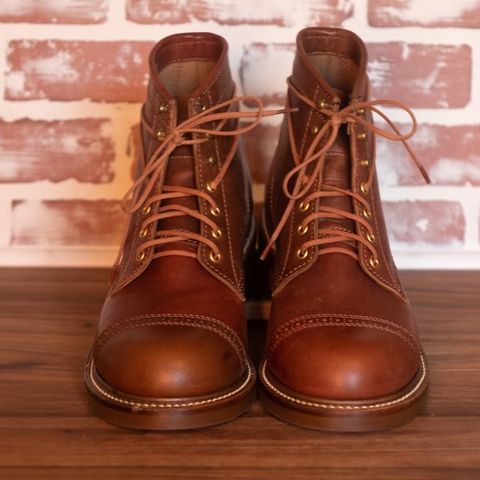 John Lofgren Combat Boots in Shinki Wabi-Sabi Horsebutt