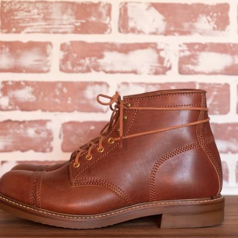 John Lofgren Combat Boots in Shinki Wabi-Sabi Horsebutt