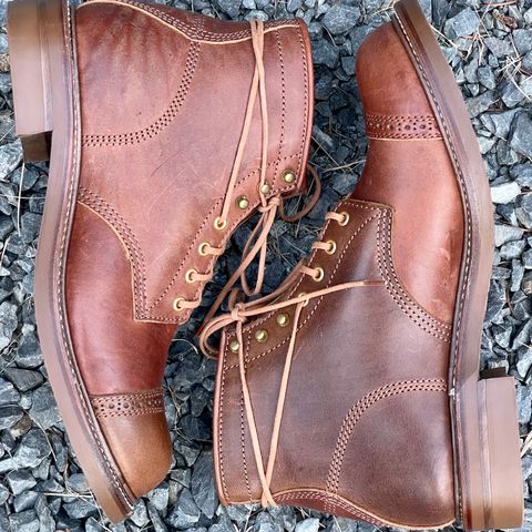 John Lofgren Combat Boots in Shinki Wabi-Sabi Horsebutt