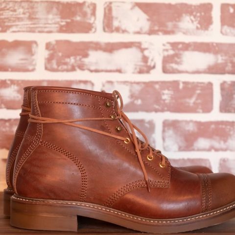 John Lofgren Combat Boots in Shinki Wabi-Sabi Horsebutt