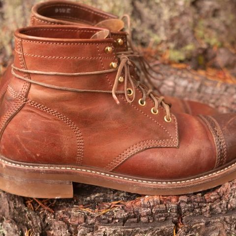 John Lofgren Combat Boots in Shinki Wabi-Sabi Horsebutt