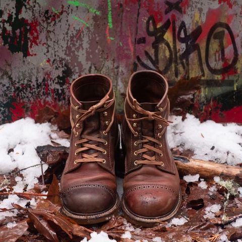 John Lofgren Combat Boots in Shinki Wabi-Sabi Horsebutt