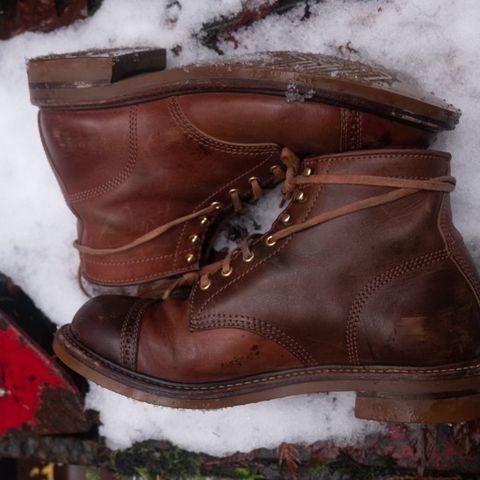 John Lofgren Combat Boots in Shinki Wabi-Sabi Horsebutt
