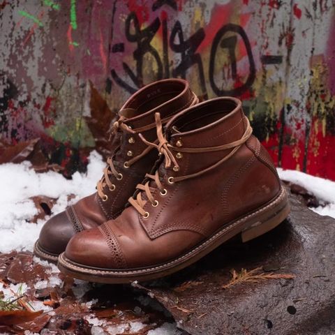 John Lofgren Combat Boots in Shinki Wabi-Sabi Horsebutt