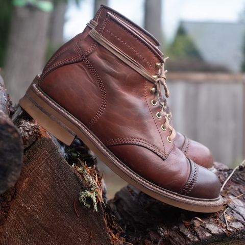 John Lofgren Combat Boots in Shinki Wabi-Sabi Horsebutt