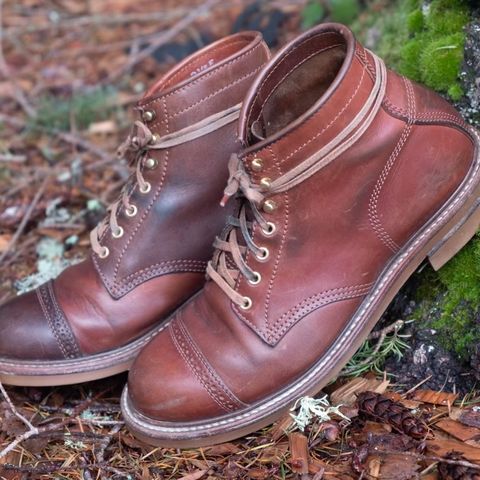 John Lofgren Combat Boots in Shinki Wabi-Sabi Horsebutt