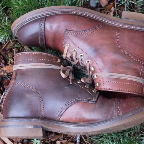 John Lofgren Combat Boots in Shinki Wabi-Sabi Horsebutt
