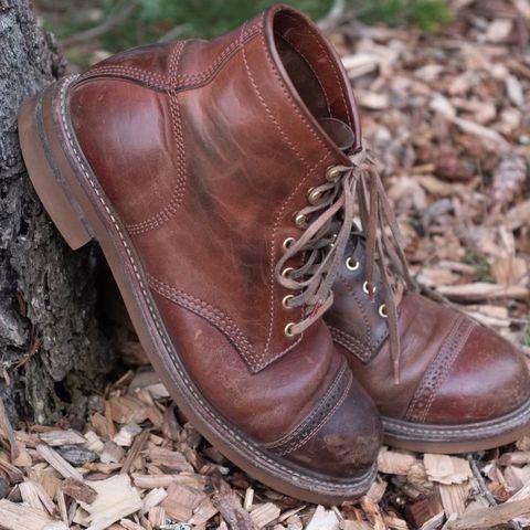John Lofgren Combat Boots in Shinki Wabi-Sabi Horsebutt