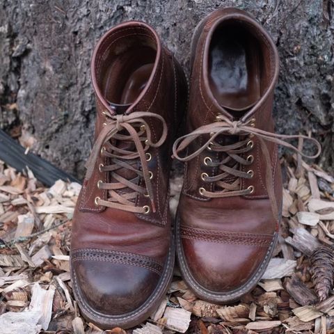 John Lofgren Combat Boots in Shinki Wabi-Sabi Horsebutt