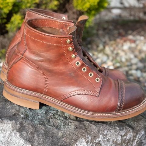 John Lofgren Combat Boots in Shinki Wabi-Sabi Horsebutt