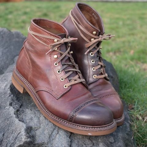 John Lofgren Combat Boots in Shinki Wabi-Sabi Horsebutt