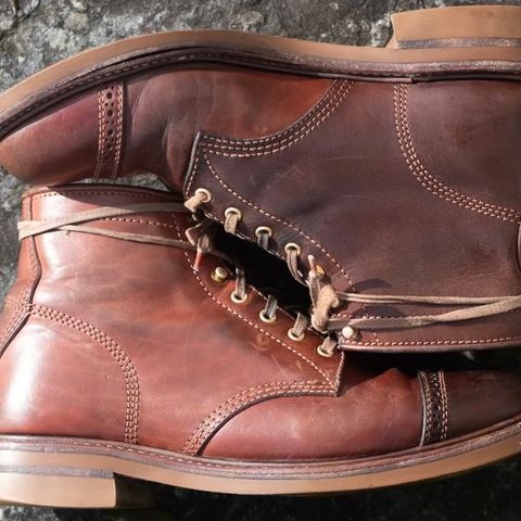 John Lofgren Combat Boots in Shinki Wabi-Sabi Horsebutt