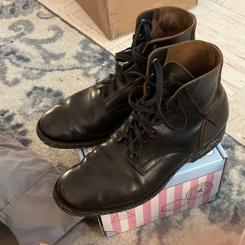 Clinch Yeager Boots in Black Overdyed Horsebutt