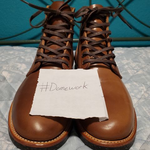 Quan Shoemaker Unknown Model in Horween Natural Shell Cordovan