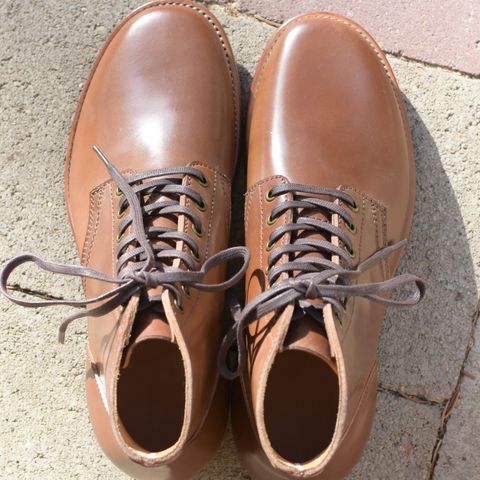 Quan Shoemaker Unknown Model in Horween Natural Shell Cordovan
