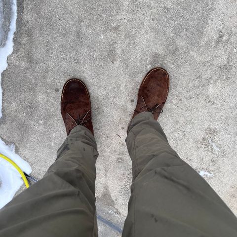 Red Wing Weekender Chukka in chocolate muleskinner