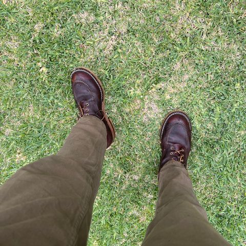 Nicks Moc Toe in Horween Tan Waxed Flesh