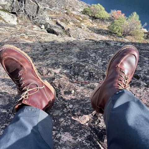 Nicks Moc Toe in Horween Tan Waxed Flesh