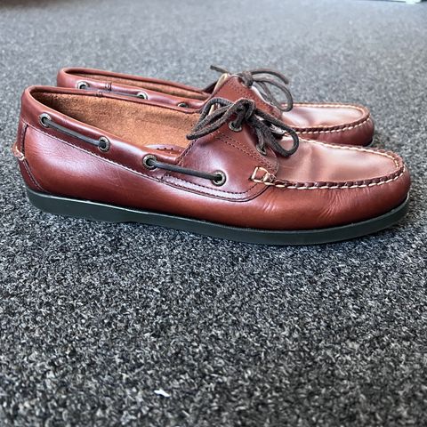 L.L.Bean Casco Bay Boat Shoe in Canyon Brown Leathwr