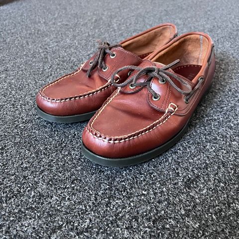 L.L.Bean Casco Bay Boat Shoe in Canyon Brown Leathwr