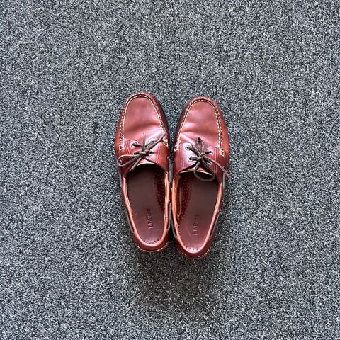 L.L.Bean Casco Bay Boat Shoe in Canyon Brown Leathwr